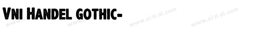 Vni Handel gothic字体转换